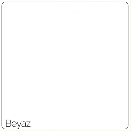 Beyaz Tek Yüz 3 mm Boyalı MDF 170 × 210 cm