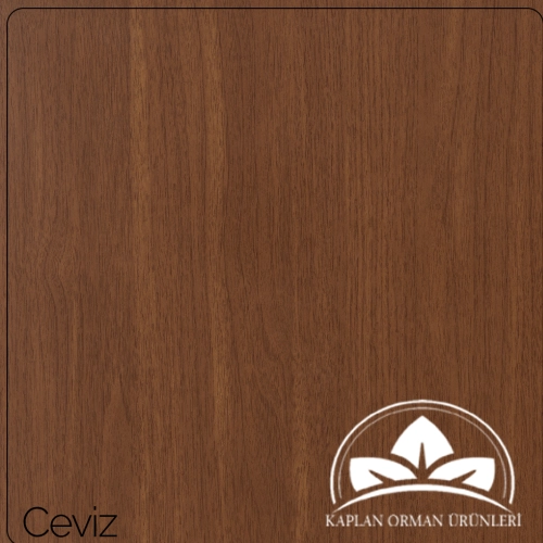 Ceviz Çift Yüz 3 mm Boyalı MDF 170 × 210 cm