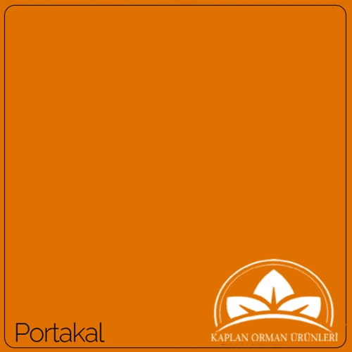 Portakal Tek Yüz 3 mm Boyalı MDF 170 × 210 cm