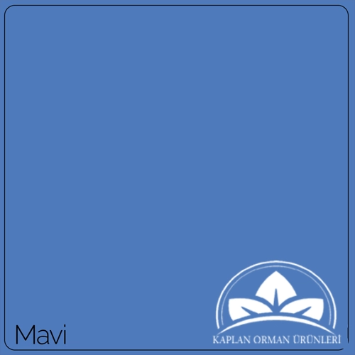 Mavi çift yüz 3 mm boyalı MDF 170 x 210 cm